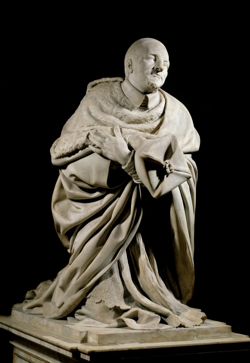 Památník na poctu kardinálu Pierru de Berulle (1575–1629), zakladateli kongregace oratoře Seculiere. Mramorová socha od Jacquese Sarazina (1592-1660) a Charlese Lestocarda (17. století). Ne 2,1 m Paříž, Musee du Louvre od Jacques Sarazin