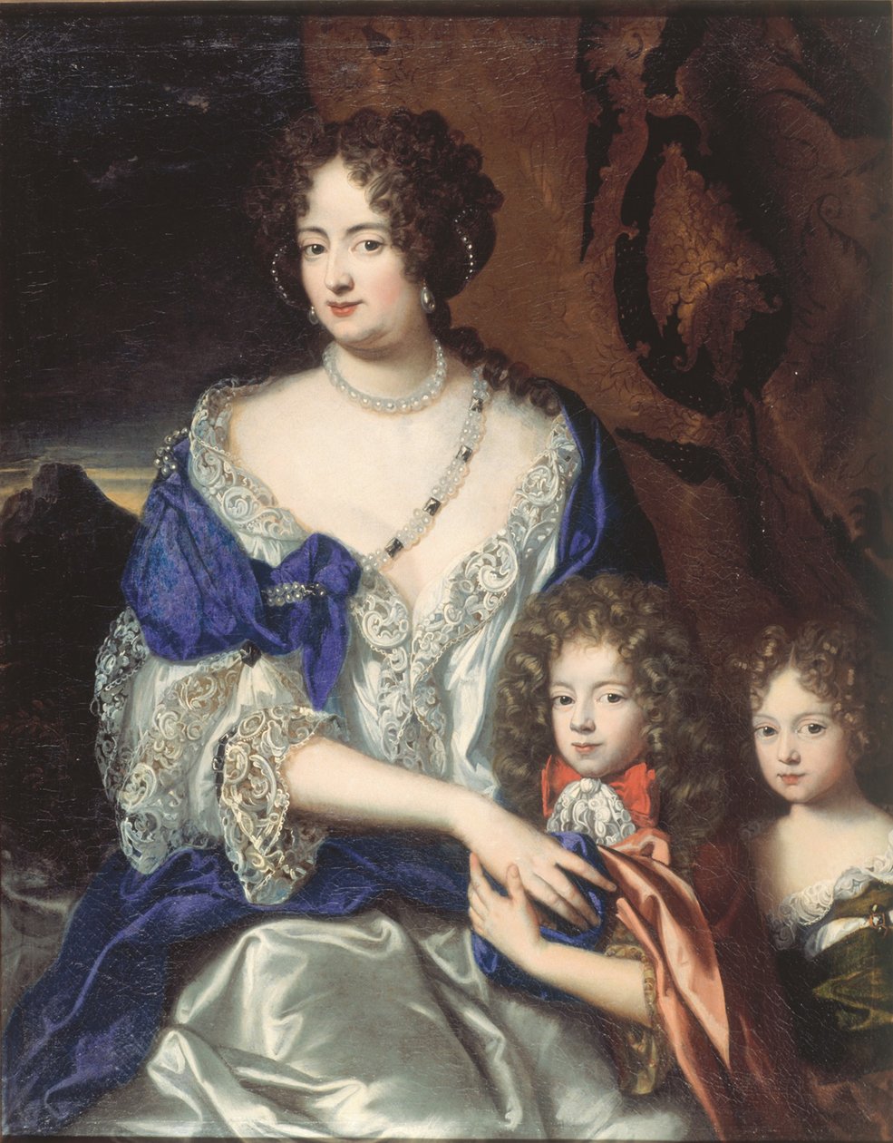 Vévodkyně Sophia Dorothea z Brunswicku a Luneburgu se svými dětmi Georgem a Sophií Dorothea od Jacques Vaillant