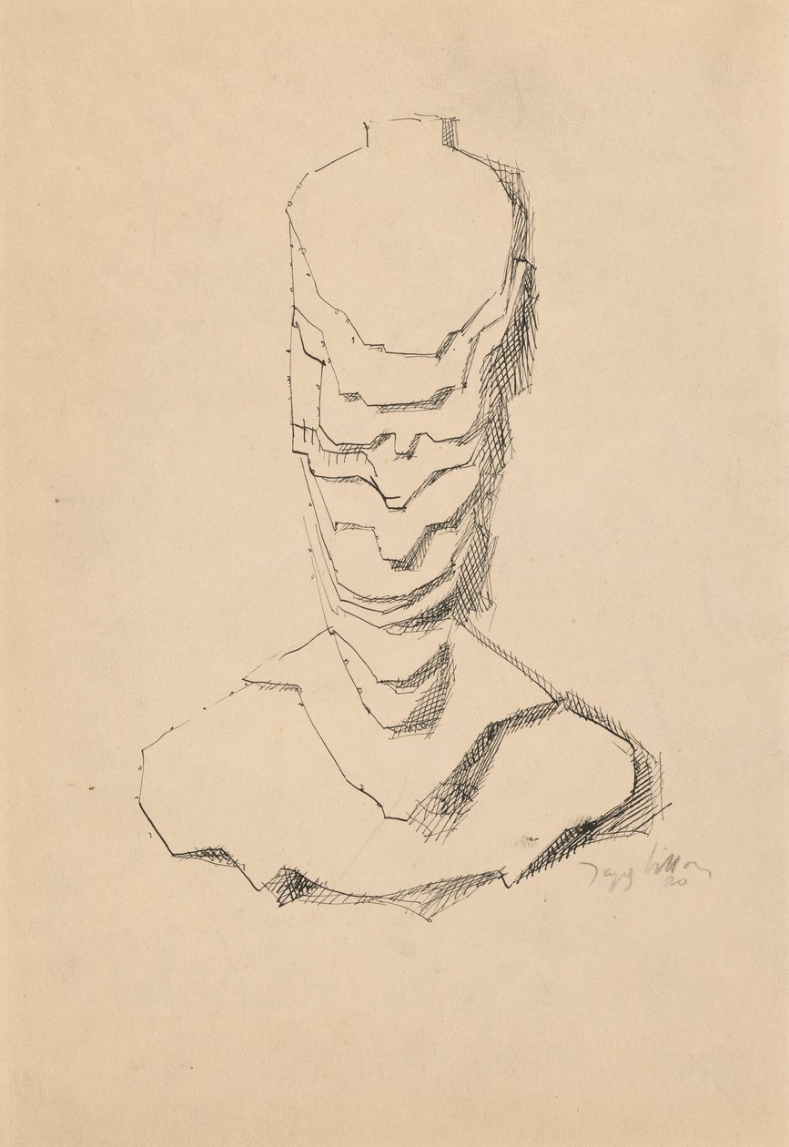 Abstraktní konstrukce (Baudelaire) od Jacques Villon