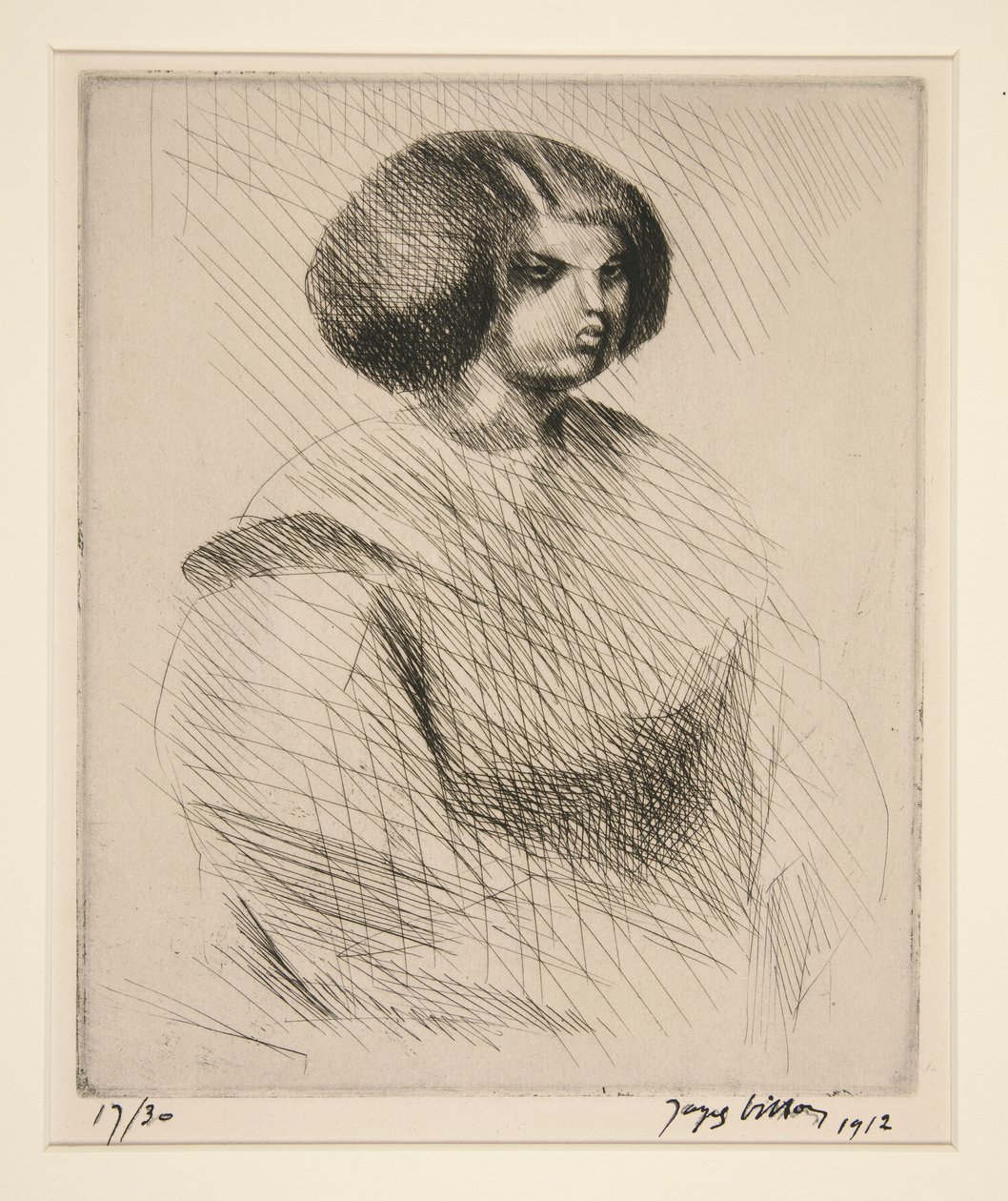 La petite mulat (mladý mulat) od Jacques Villon