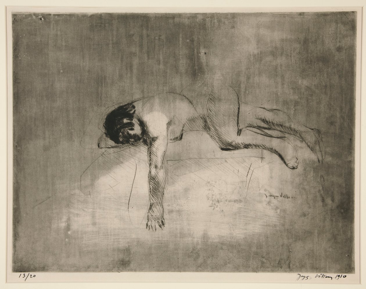 Žádný gauč? (Ležící akt) od Jacques Villon