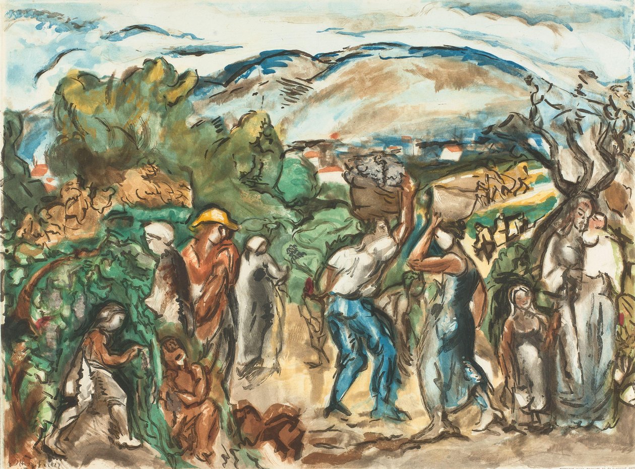 Sklizeň Figurky Friesz, Les Vendanges (původní název) od Jacques Villon