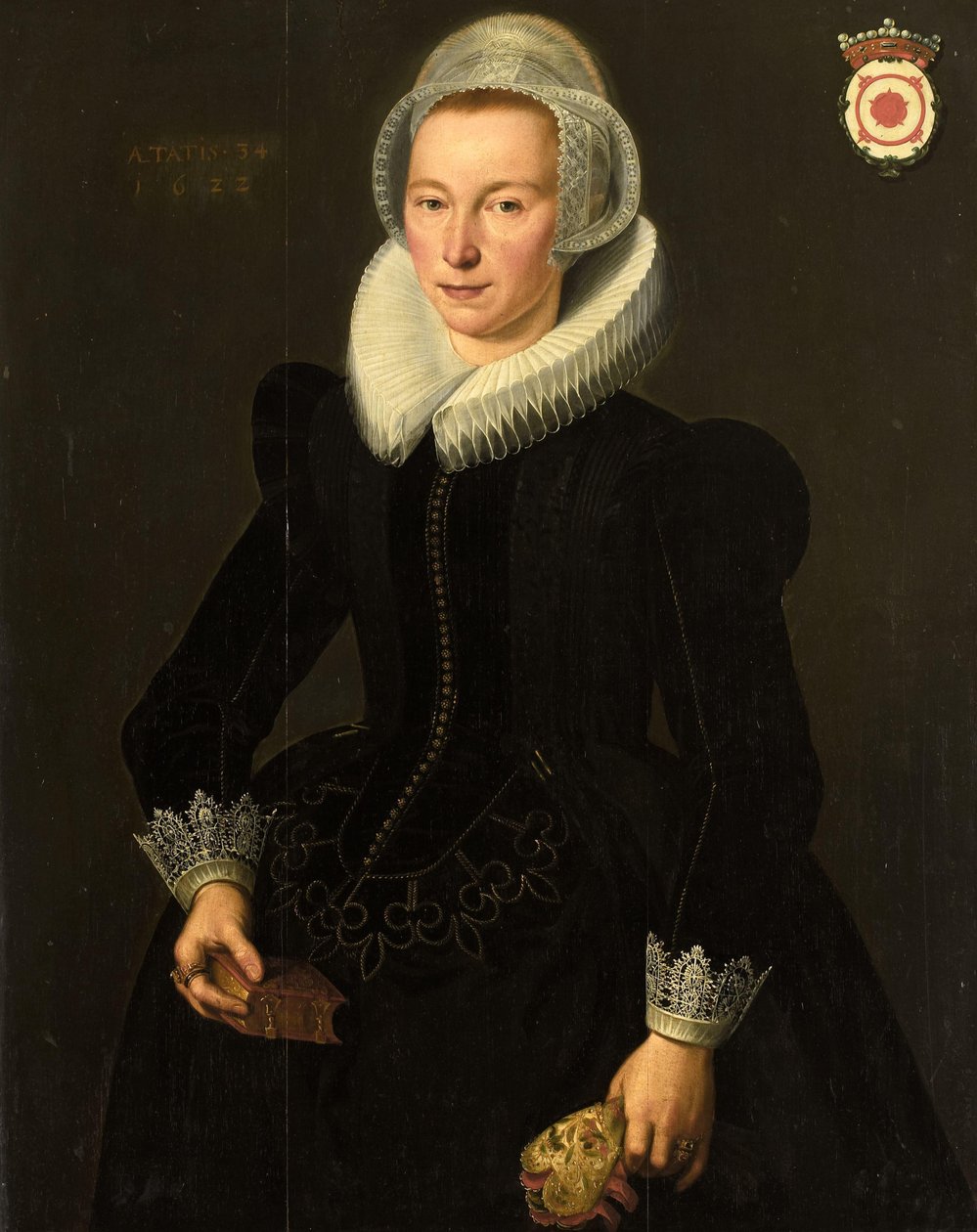 Portrét Grietje Adriaensdr Grootes (1588-1624) od Jacques Waben (attributed to)