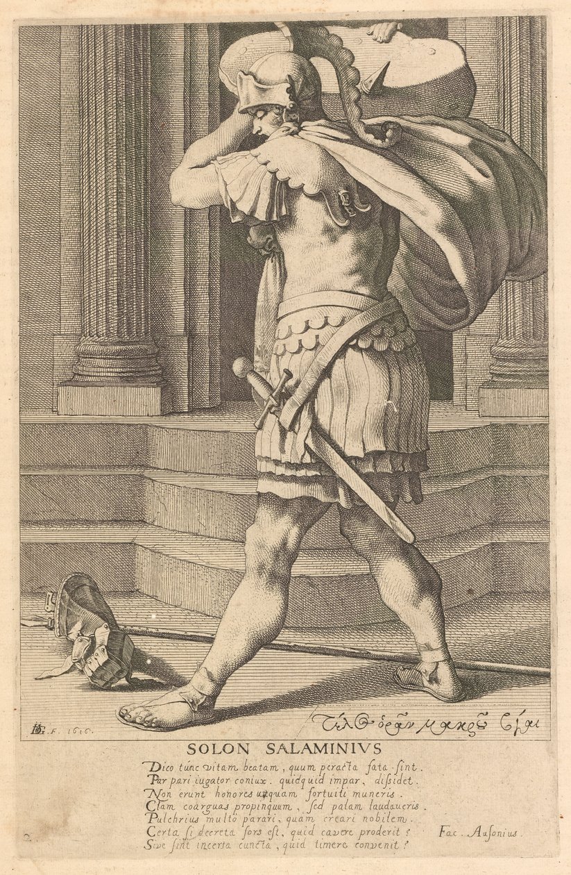Solon Salaminius, #2 ze série Sedm mudrců z Řecka od Jacques de Gheyn III