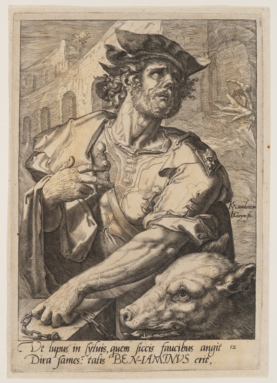 Benjamin, z knihy Dvanáct synů Jákobových od Jacques de Gheyn II