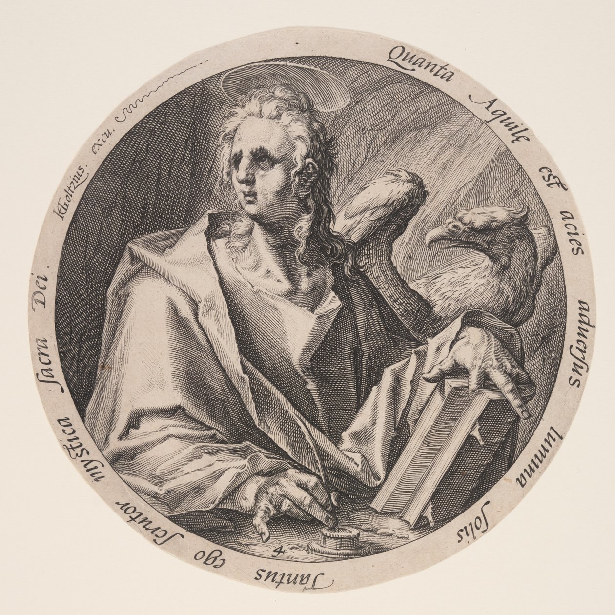 Jan, z knihy Evangelisté od Jacques de Gheyn II