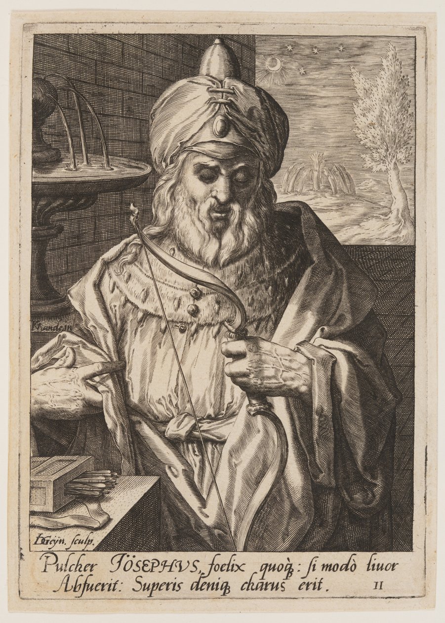 Josef, z knihy Dvanáct Jákobových synů od Jacques de Gheyn II