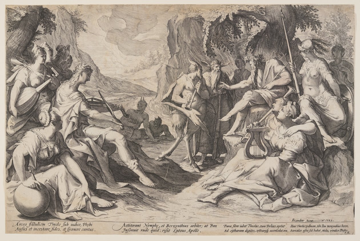 Midasův soud od Jacques de Gheyn II