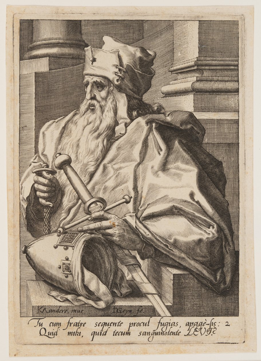 Levi, z knihy Dvanáct synů Jákobových od Jacques de Gheyn II