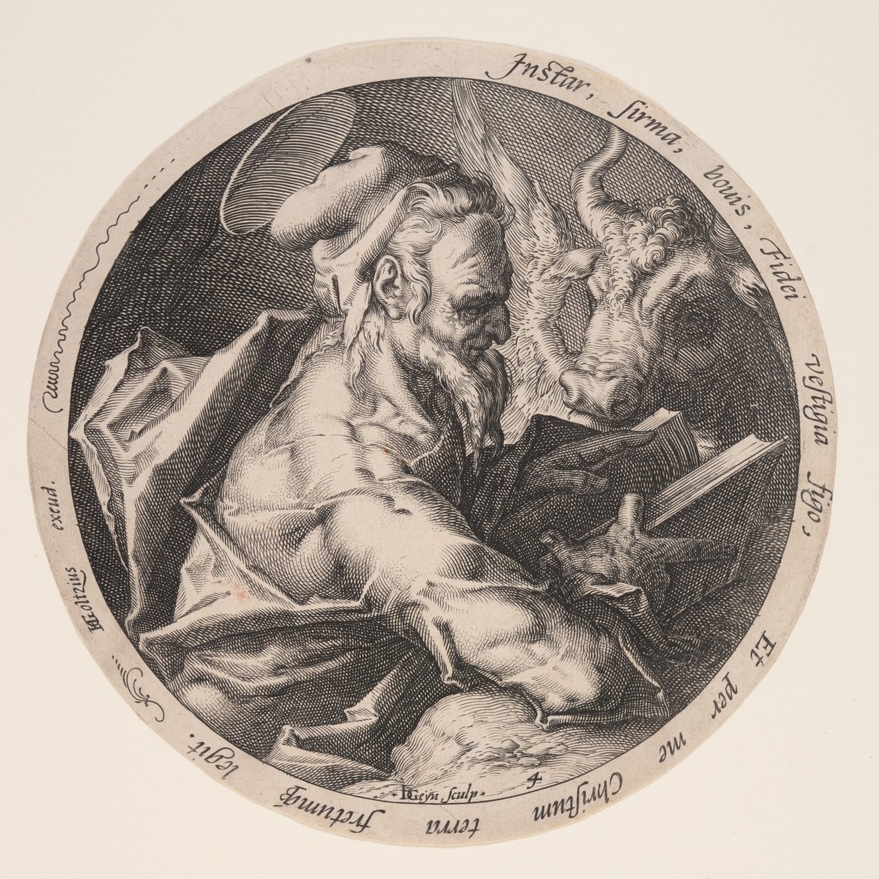 Lukáš, z knihy Evangelisté od Jacques de Gheyn II