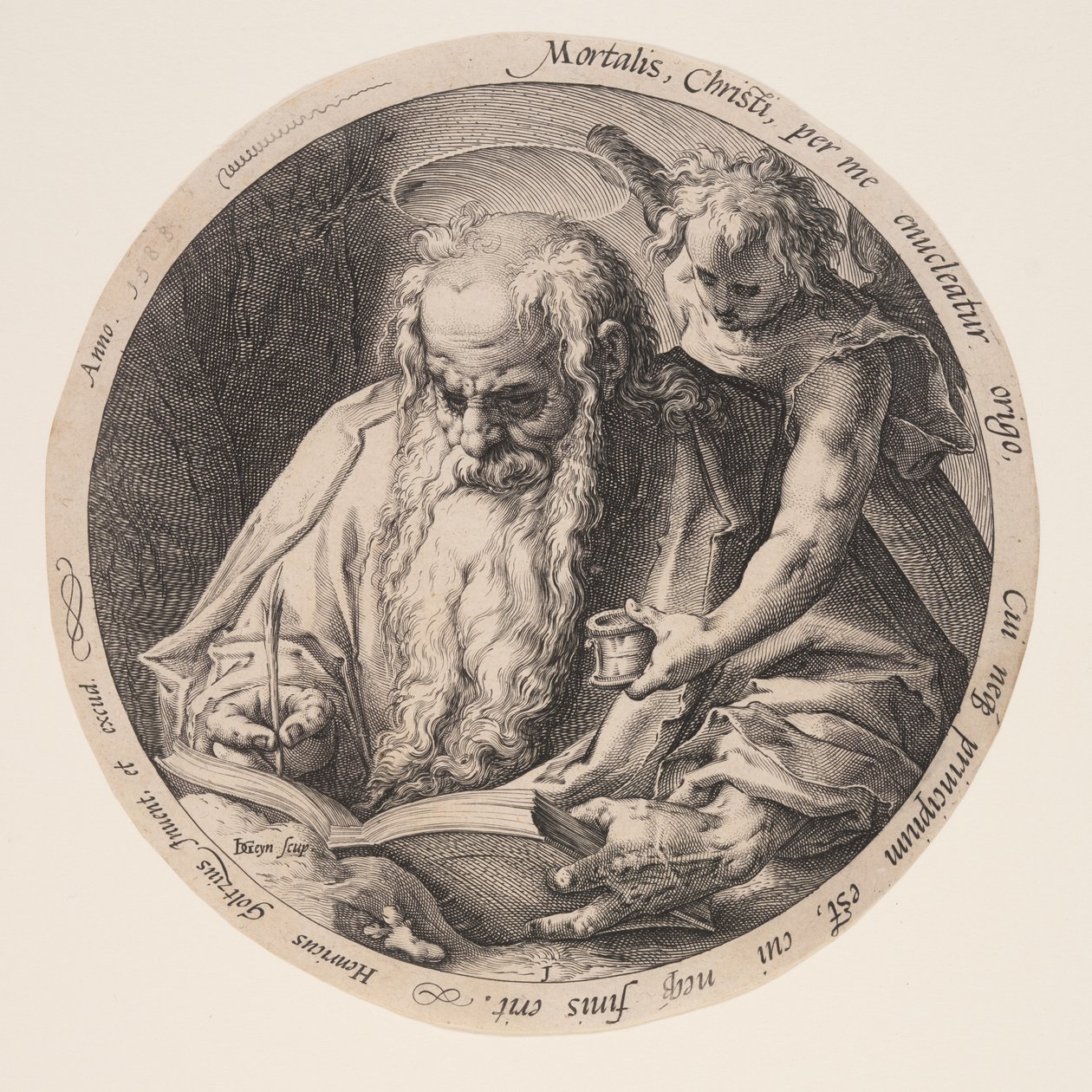 Matouš, z knihy Evangelisté od Jacques de Gheyn II