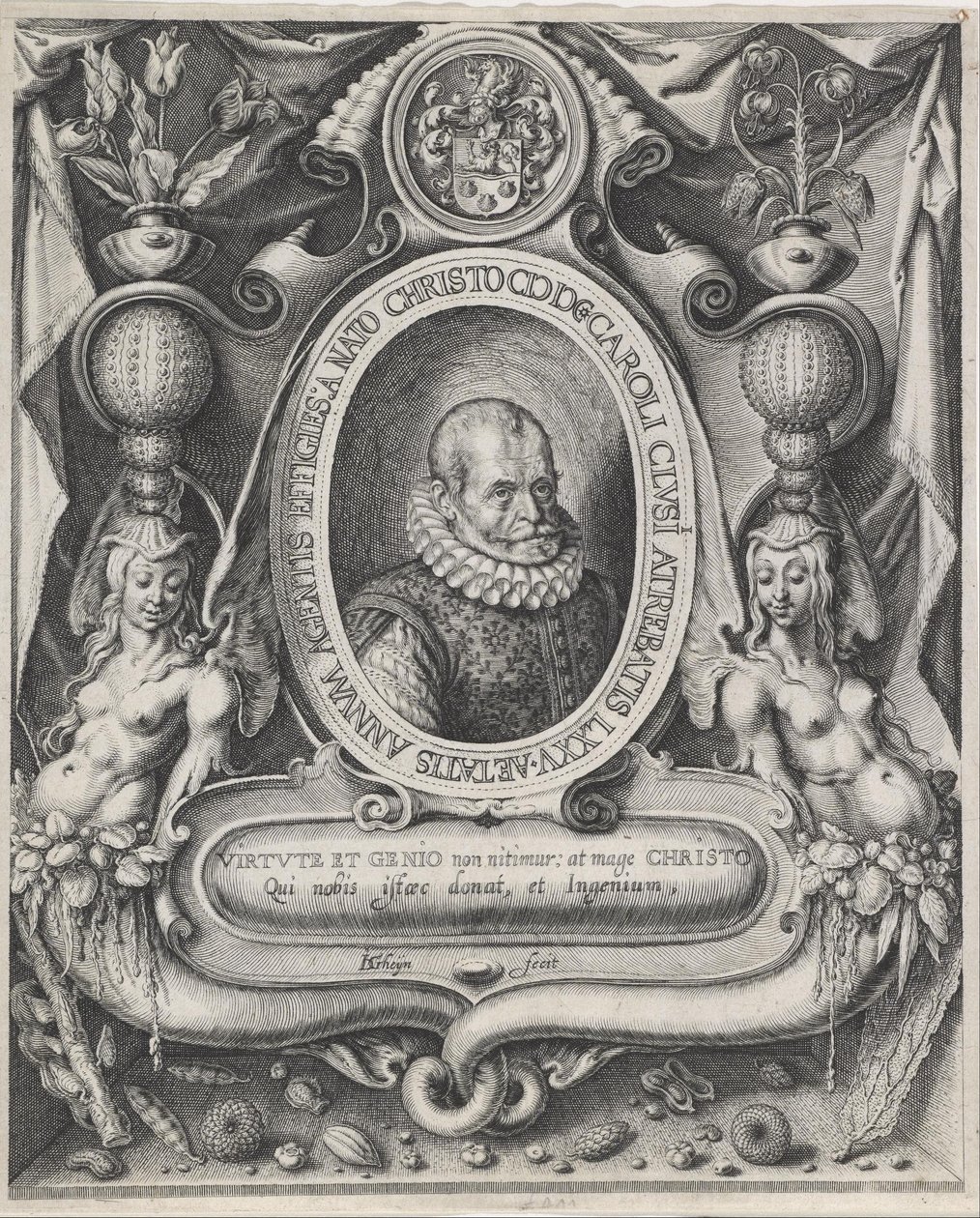 Portrét Carolus Clusius (Charles de l