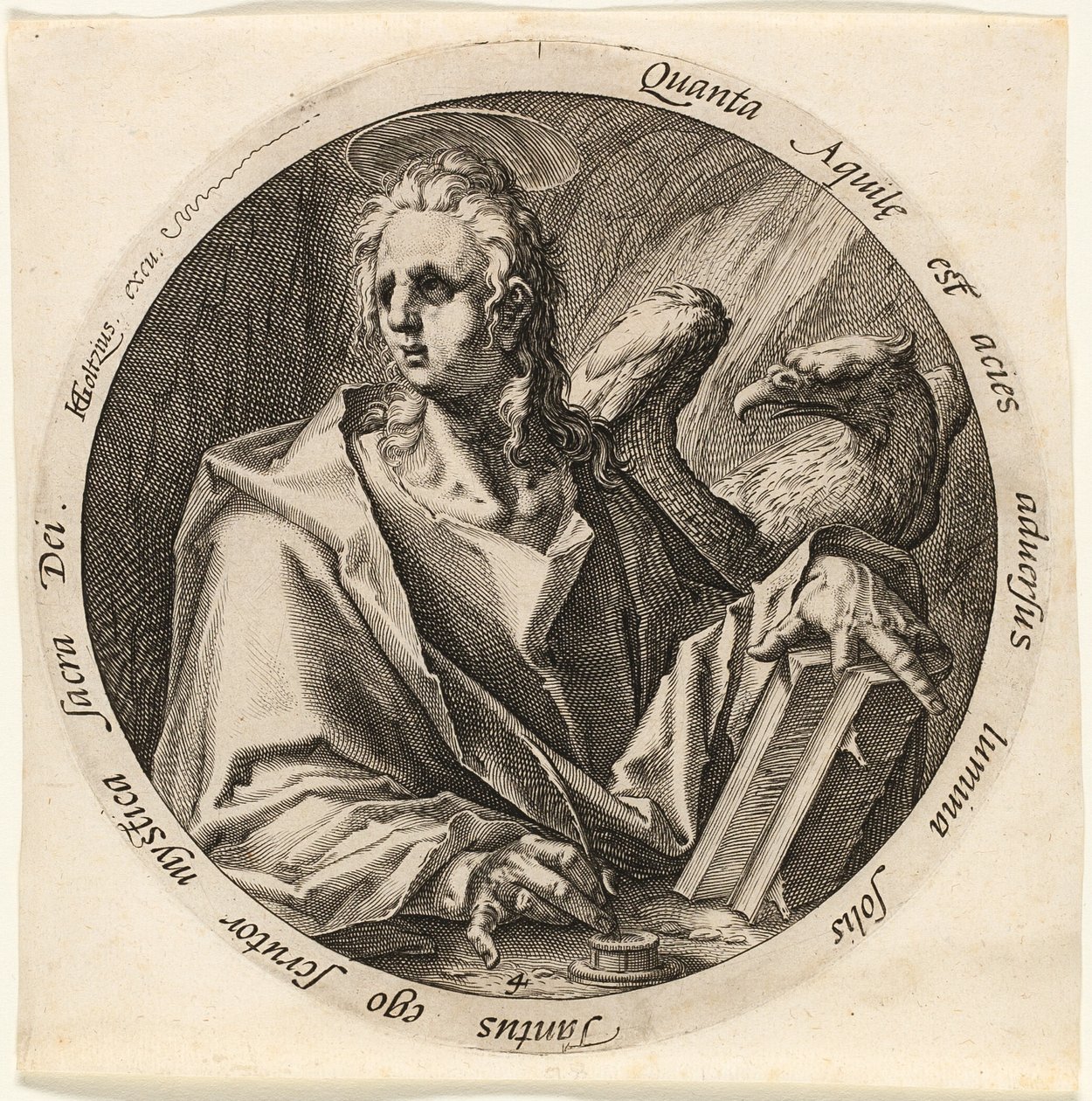 Svatý Jan, čtvrtá deska ze Čtyř evangelistů od Jacques de Gheyn II