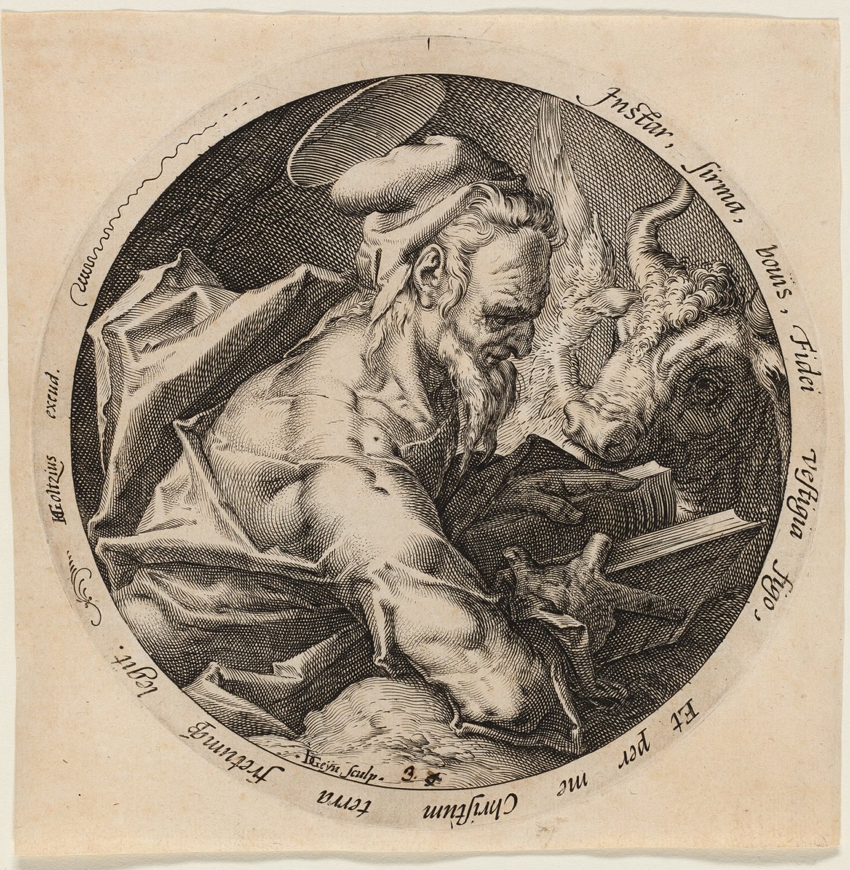 Svatý Lukáš, třetí deska ze Čtyř evangelistů od Jacques de Gheyn II