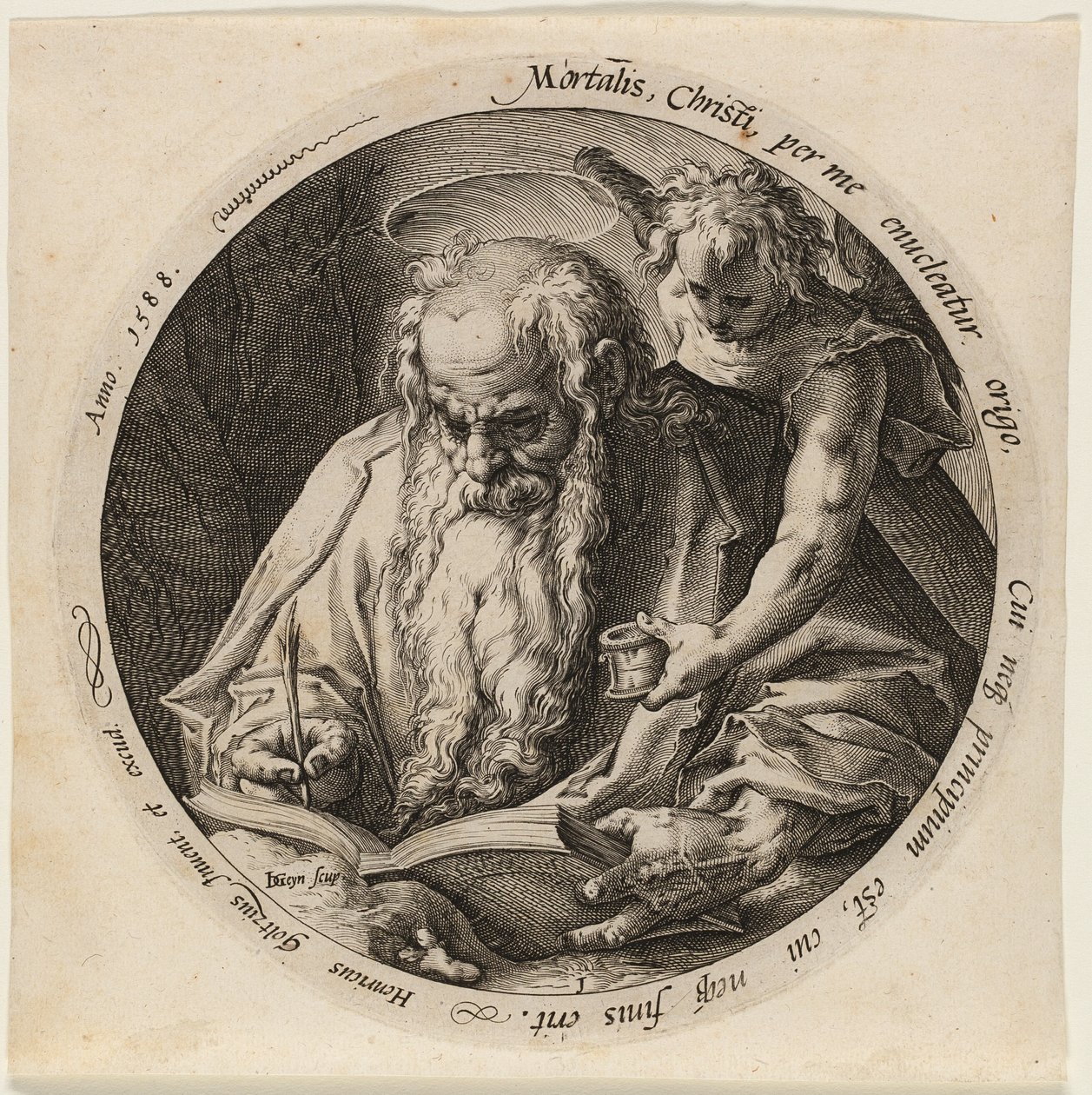 Svatý Matouš, deska jedna ze Čtyř evangelistů od Jacques de Gheyn II