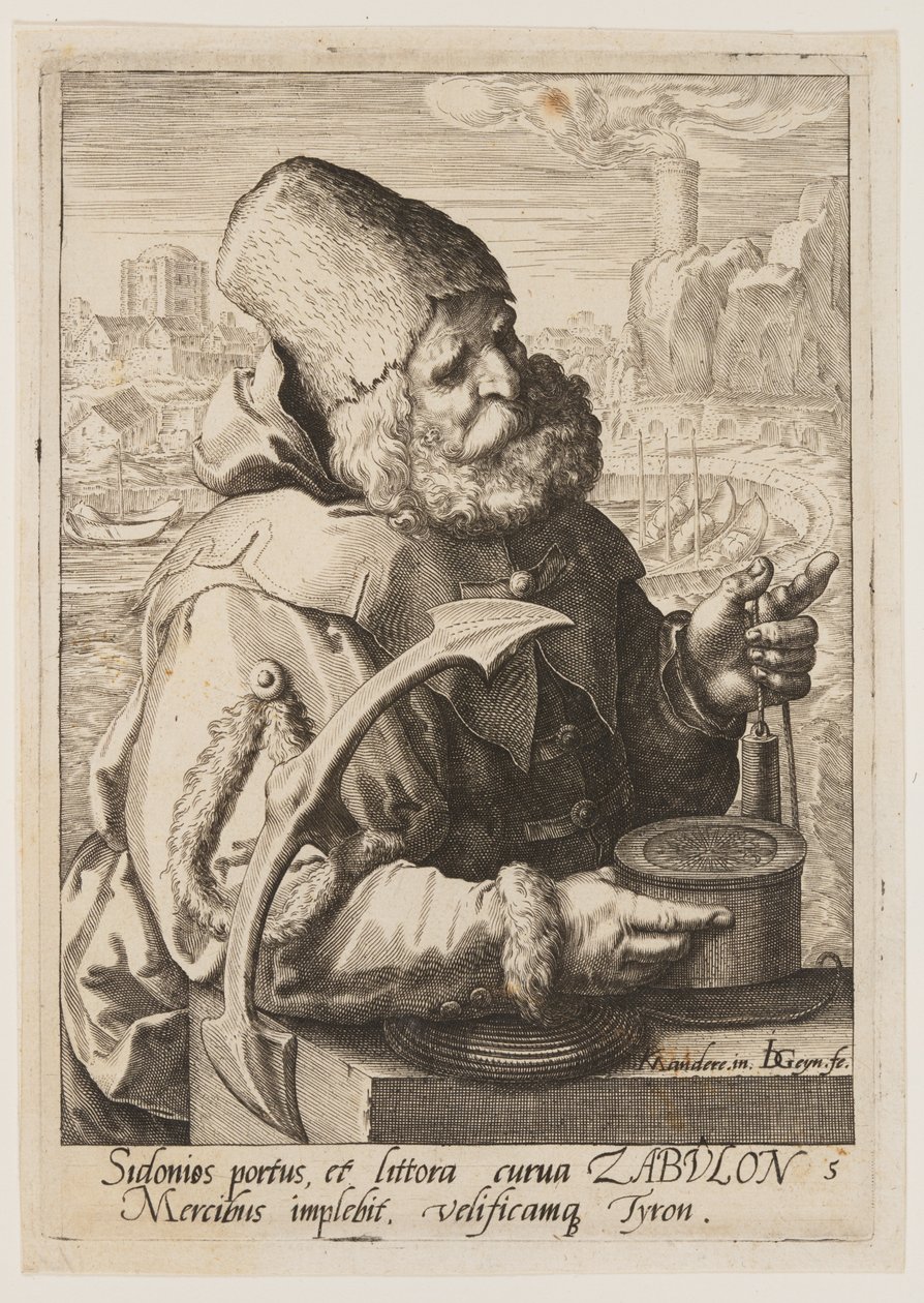 Zebulon, z knihy Dvanáct synů Jákobových od Jacques de Gheyn II