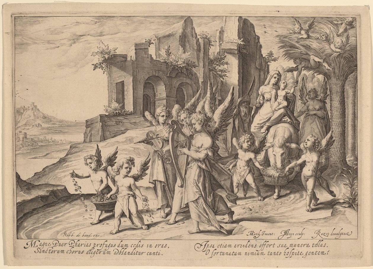 Návrat z letu do Egypta od Jacques de Gheyn II, after Karel van Mander I