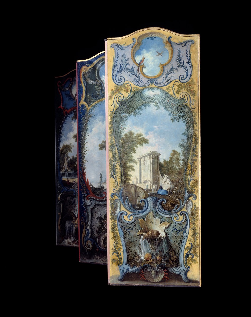Nábytek: malířské plátno na marouflový papír od Jacquese de Lajoue (1686-1761) 18. stol. od Jacques de Lajoüe