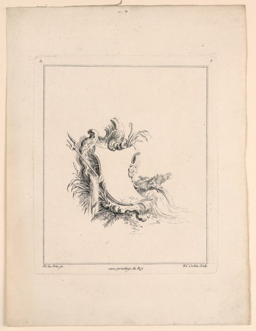 Ester, z "Recueil Nouveau de Differens Cartouche" od Jacques de Lajoüe