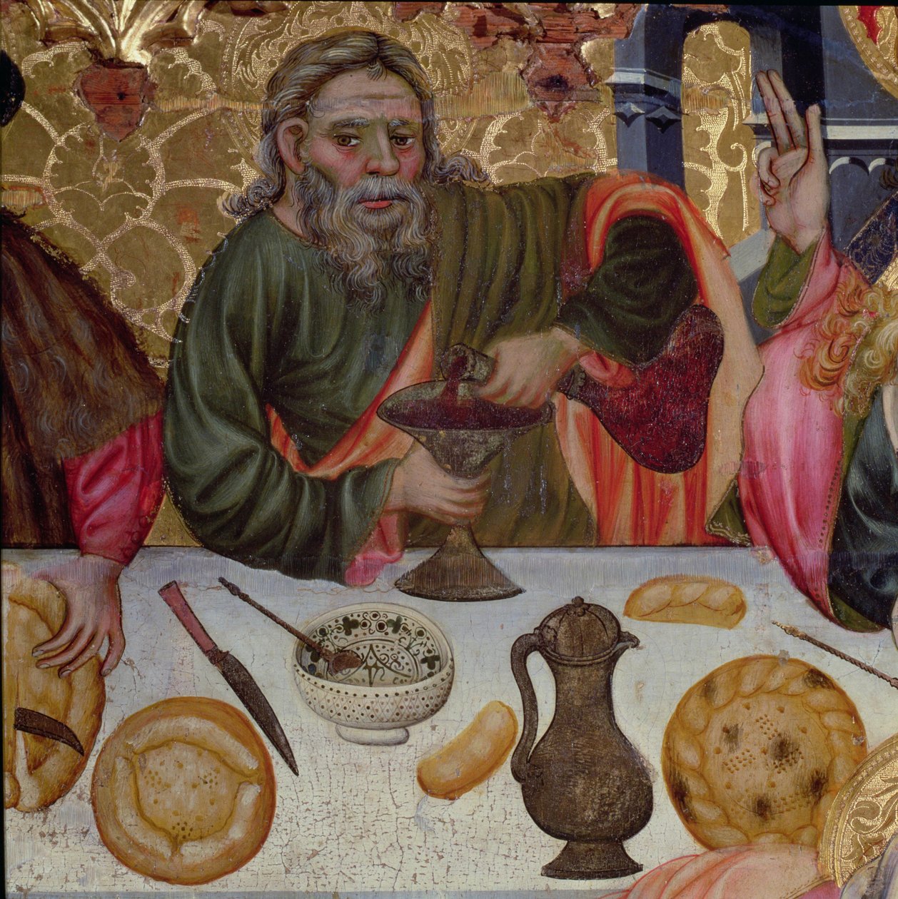 Poslední večeře: Svatý Petr, detail od Jaime Ferrer