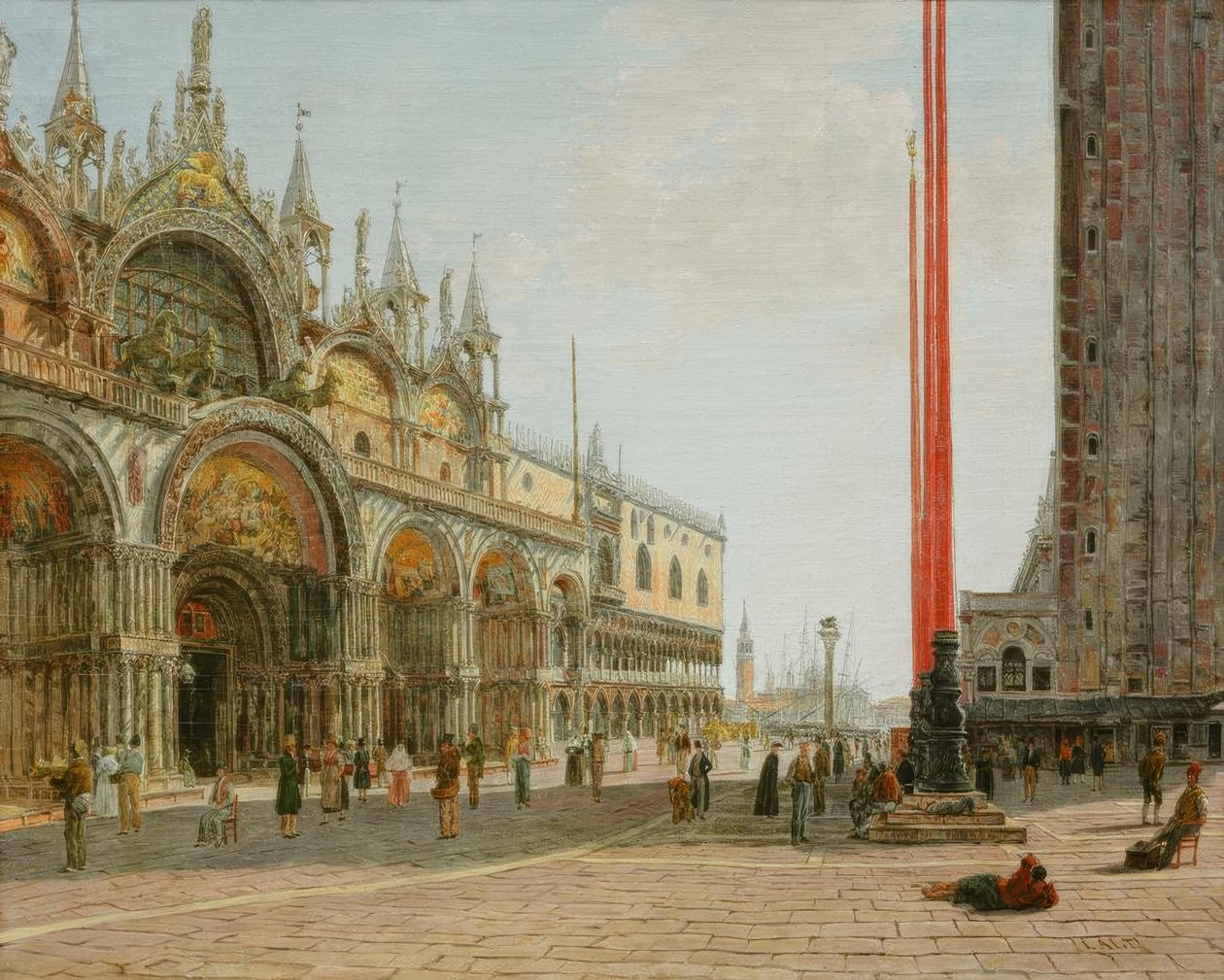 San Marco v Benátkách od Jakob Alt