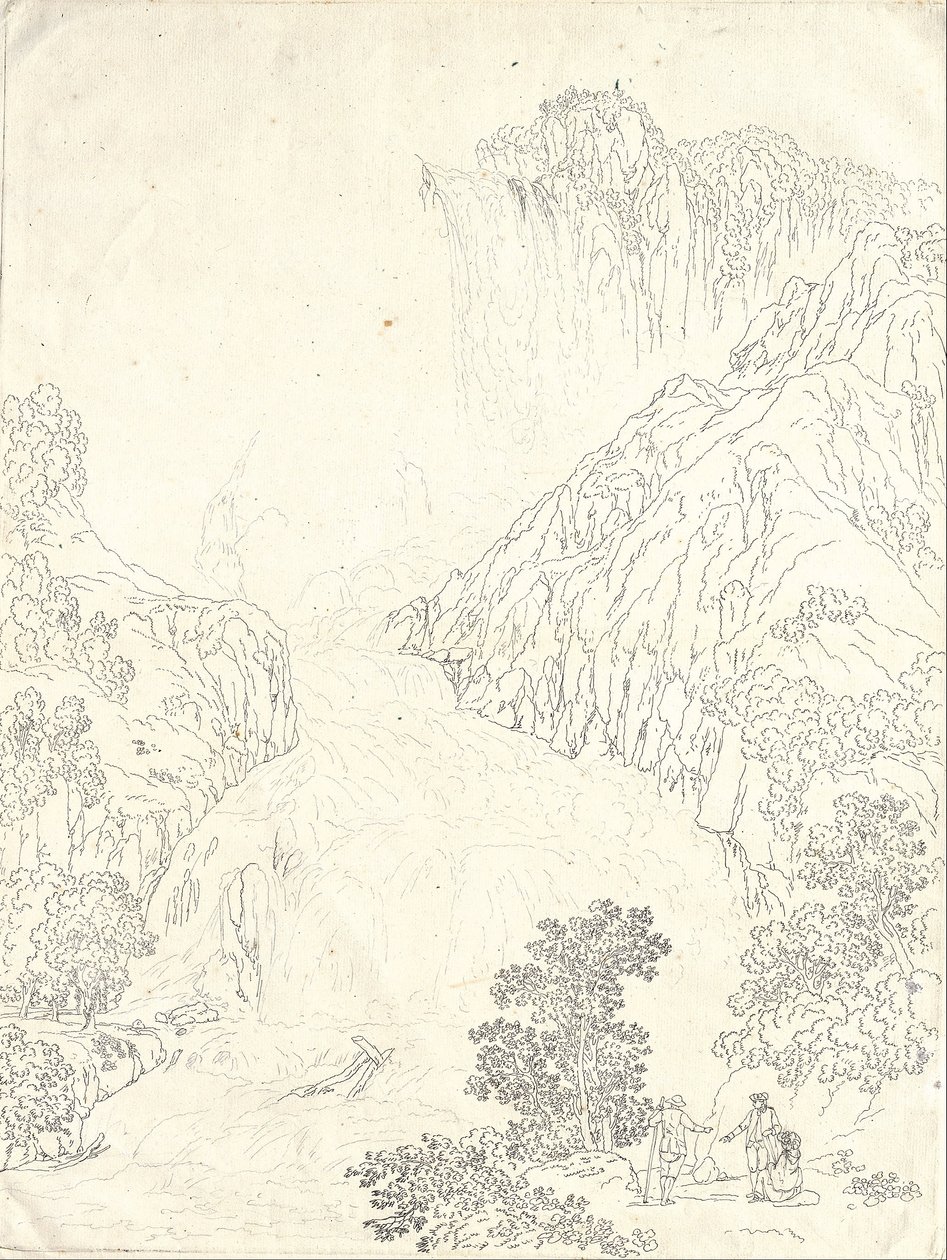 Cascata delle Marmore v Terni od Jakob Philipp Hackert