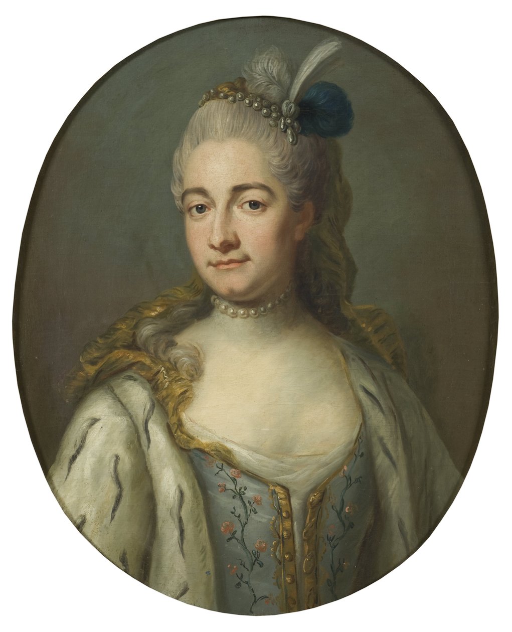 Hraběnka Hedwig Catharina von Fersen, rozená Hedwige Catherine de La Gardie - Portrét hraběnky Hedwig Catherine de la Gardie (1695-1745), rozené Lillie, od Bjoerka, Jakoba (1726-1793). Olej na plátně. Rozměry: 68 x 55 cm. Národní muzeum Stockholm od Jakob Björk