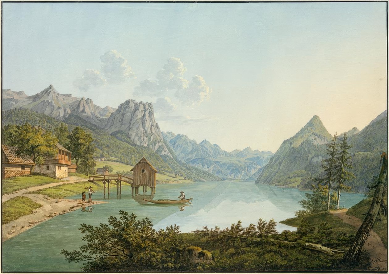 Grundlsee od Jakob Alt
