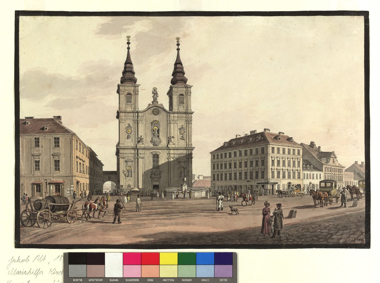 Farní kostel Mariahilf od Jakob Alt