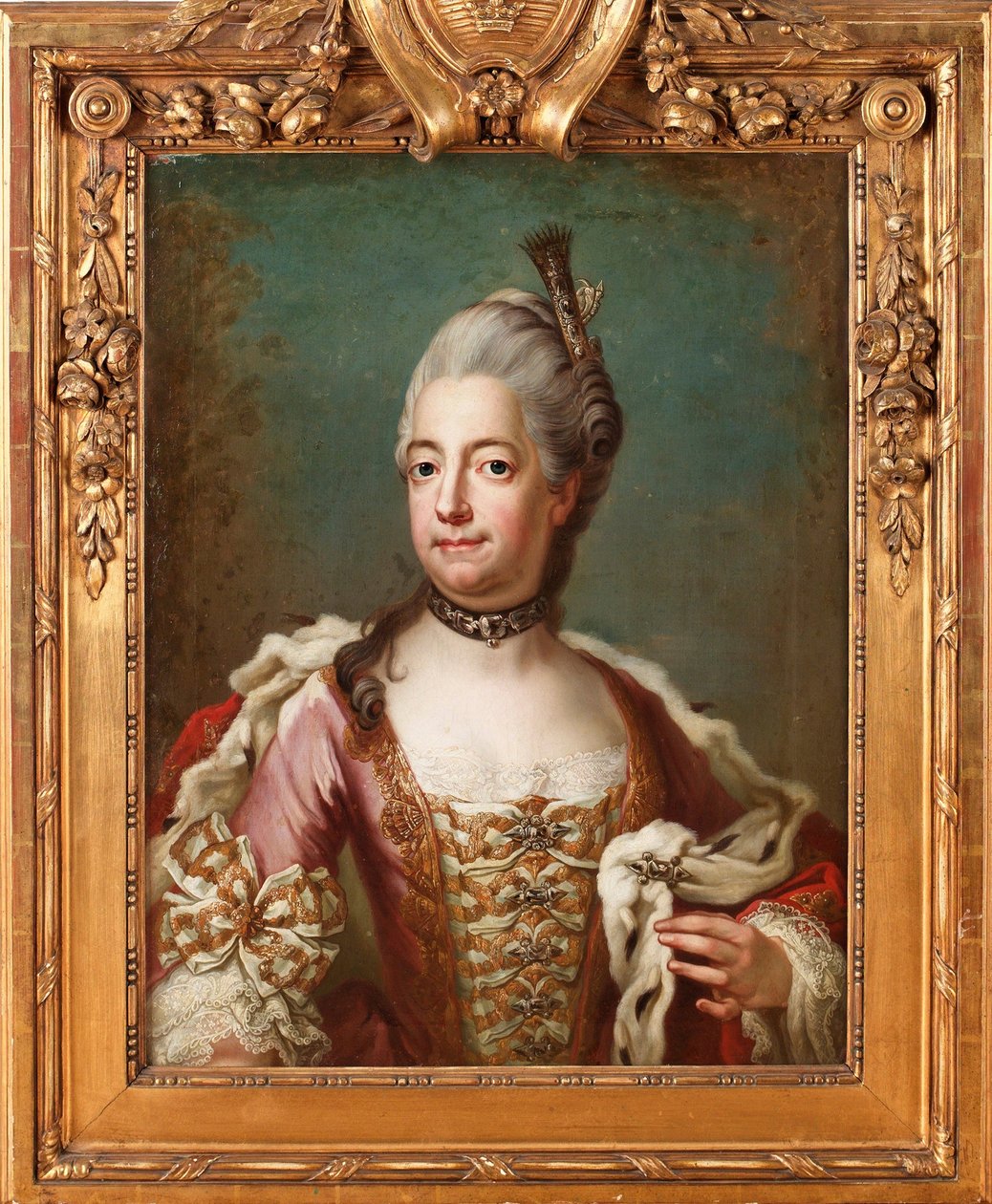 Louise Ulrique (Louise-Ulrique) de Prusse (1720-1782), reine de Suede - Peinture de Jakob Bjoerk (1726-1793), huile sur toile, 73x55 cm - Louisa Ulrika of Prussia, Oil on canvas by Jakob Bjoerk - Private Collection   1401448   cs       czech Successfully T od Jakob Björk