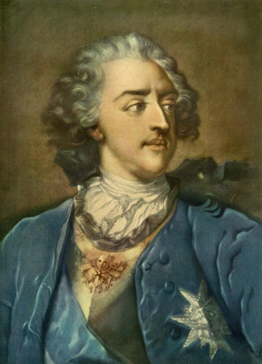Ludvík XV francouzský od Jakob Christoph Le Blon