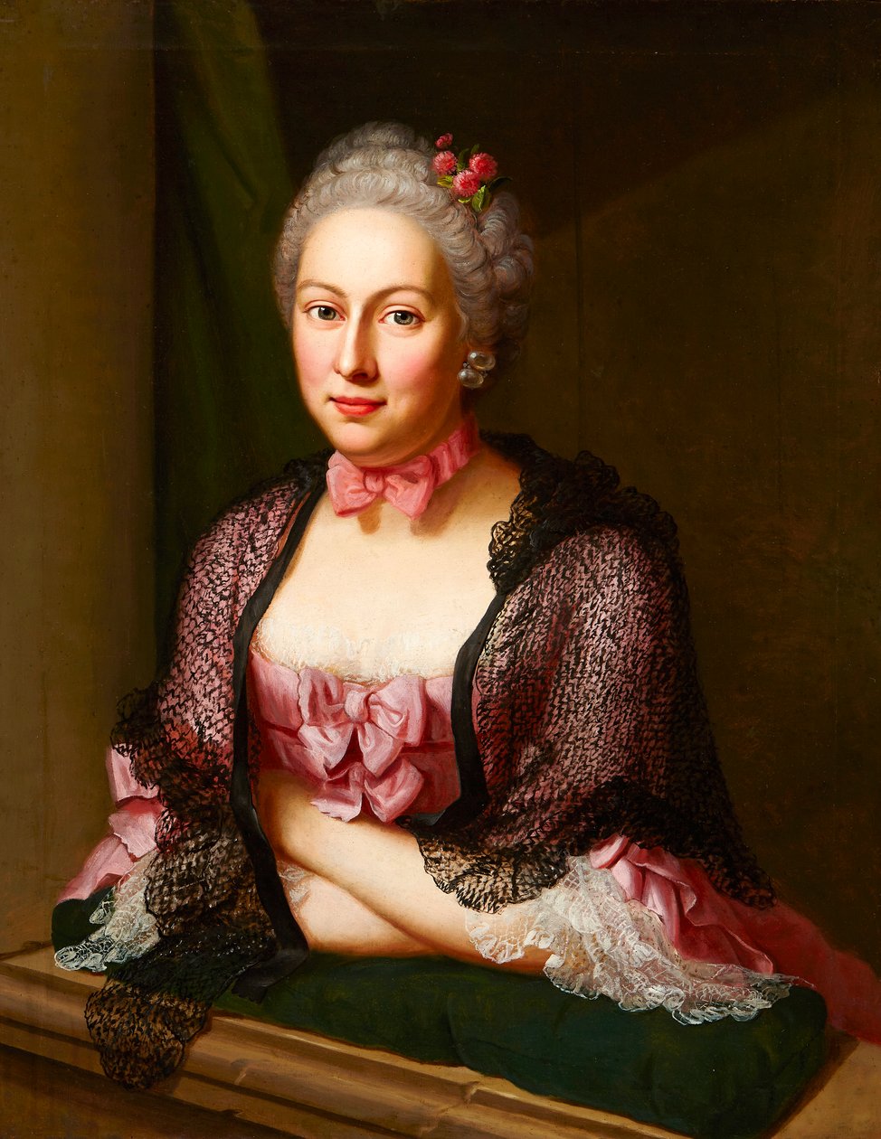 Emanuel Handmann, Portrét Elisabeth Tscharnerové, 1763 od Jakob Emanuel Handmann