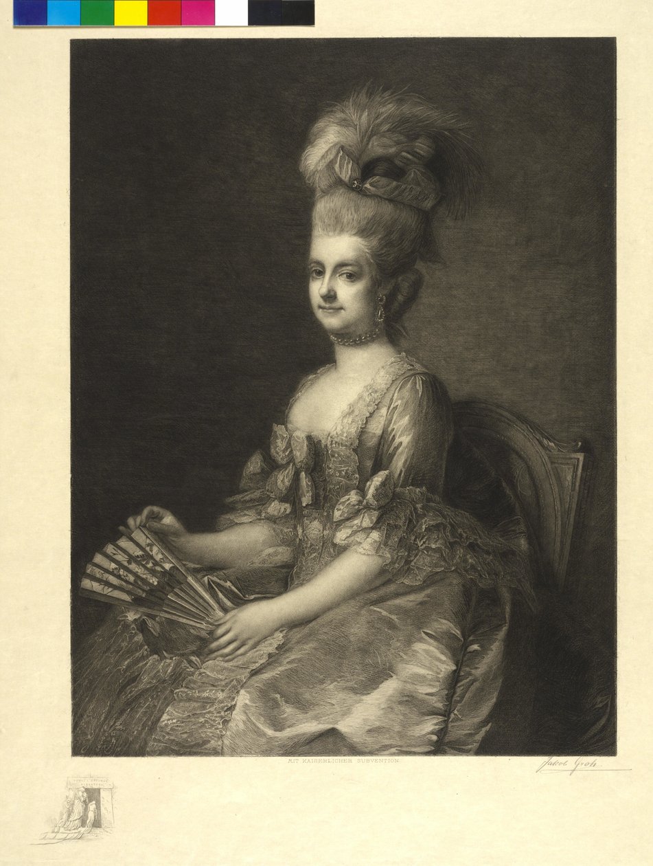 Rakouská arcivévodkyně Marie Kristýna (lept) od Jakob Groh