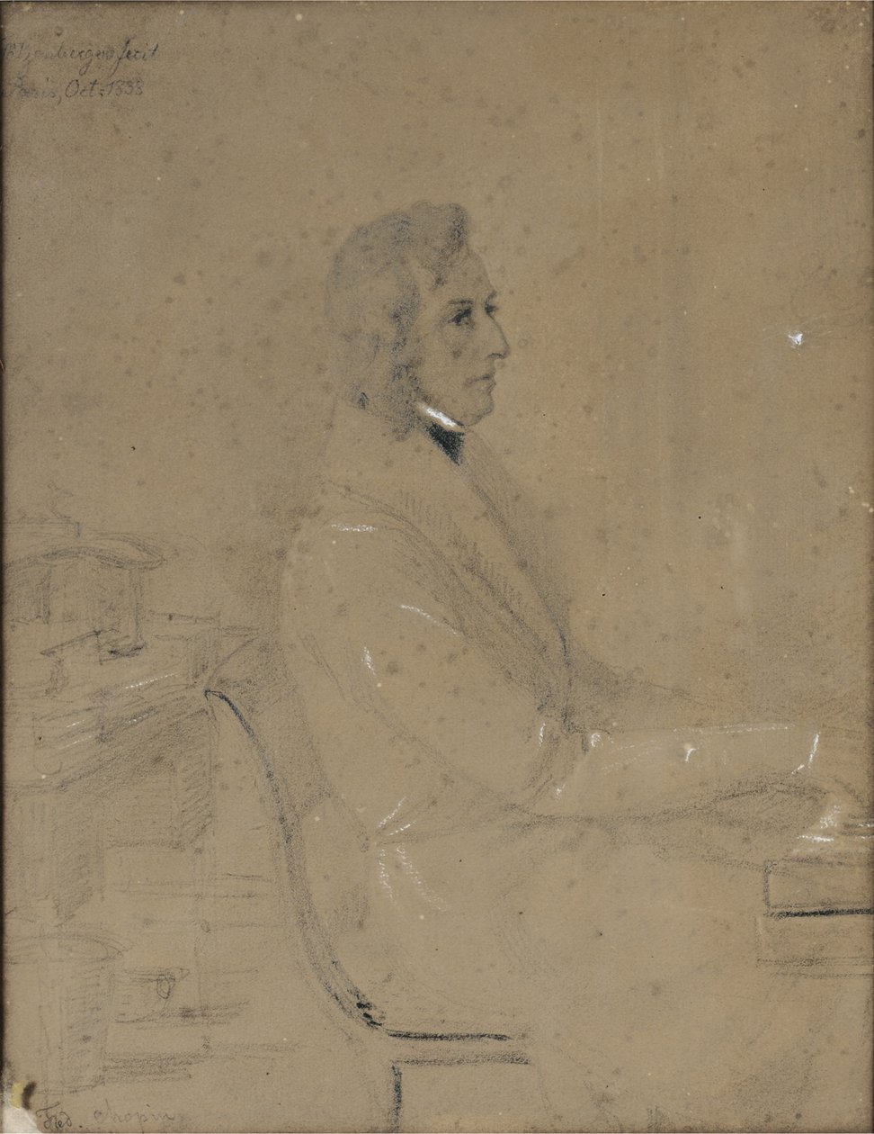 Frédéric Chopin u klavíru od Jakob Götzenberger