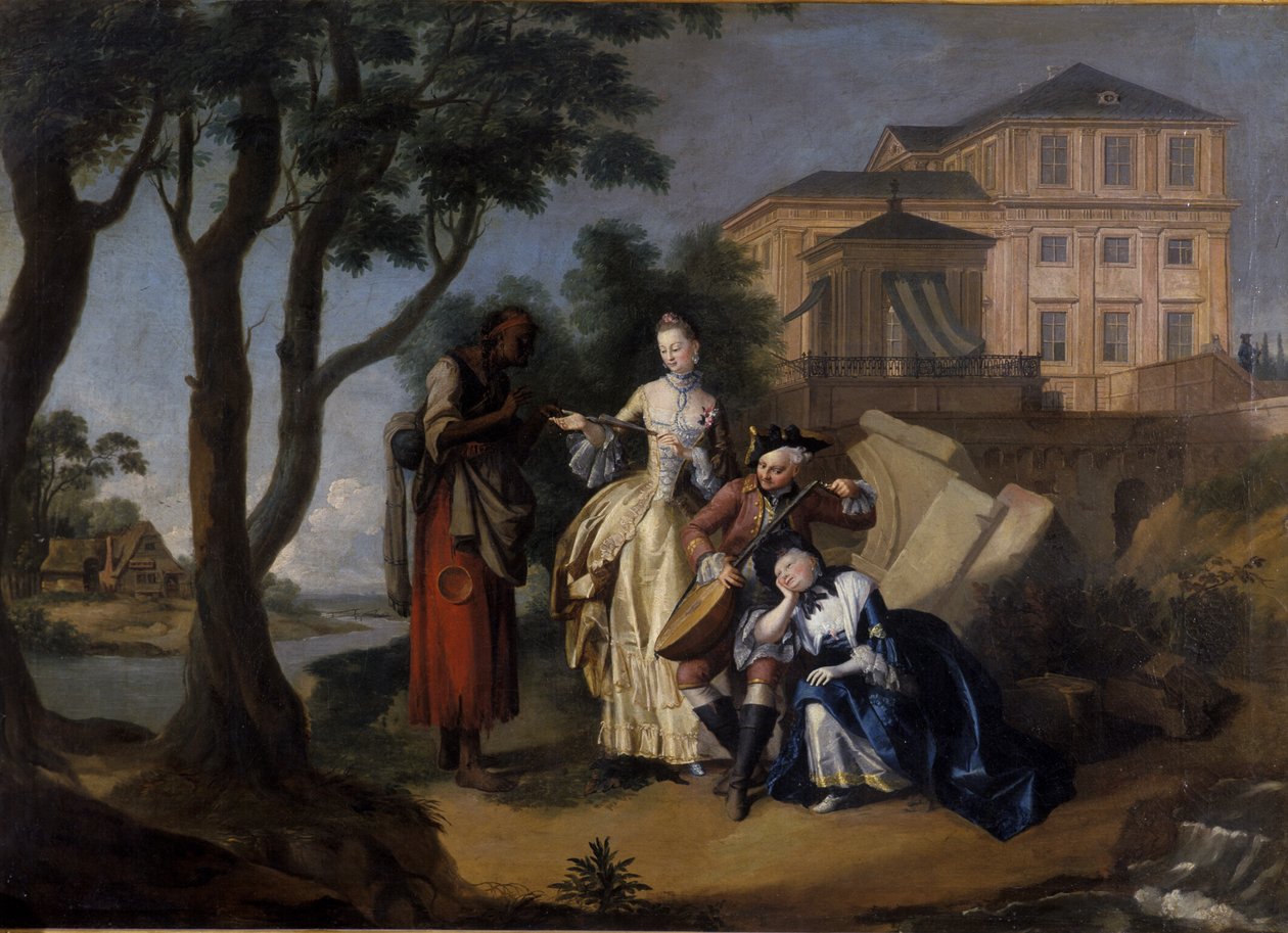 Fortune Telling Gypsy, 1762 od Jakob Michel