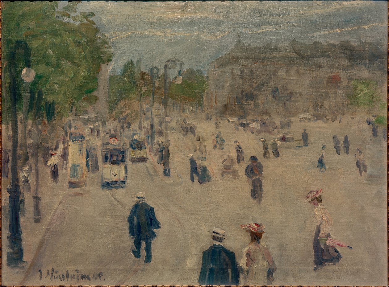 Opernplatz ve Frankfurtu nad Mohanem od Jakob Nussbaum
