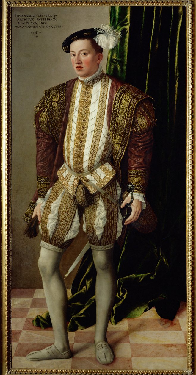 Arcivévoda Ferdinand Tyrolský, syn císaře Ferdinanda I. ... (malba na plátně) od Jakob Seisenegger
