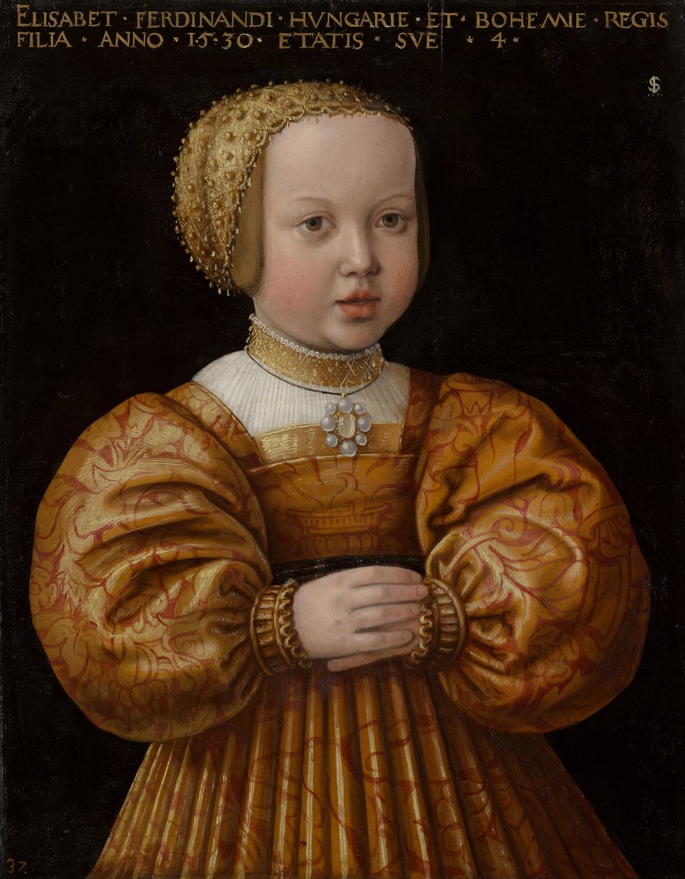 Portrét čtyřleté Alžběty Rakouské, 1530 od Jakob Seisenegger