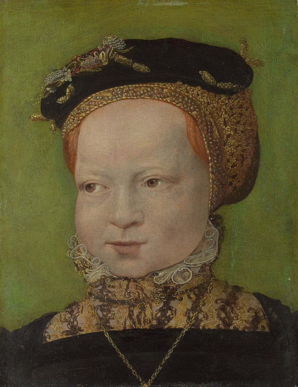 Portrét dívky, cca 1545 od Jakob Seisenegger