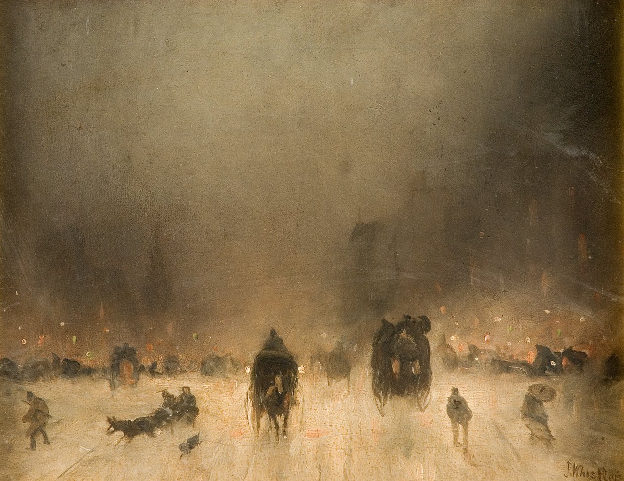 Mlhavá noc v Londýně od James Abbott McNeill Whistler