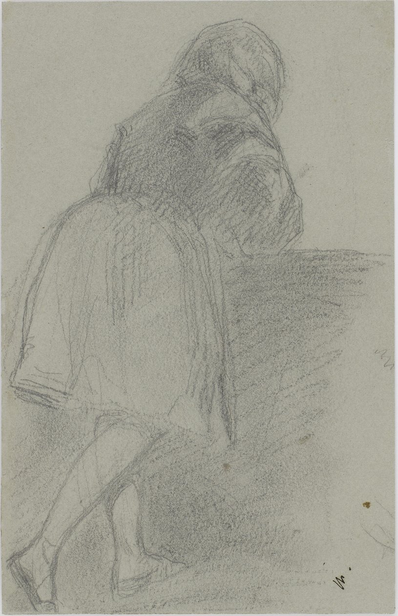 Annie, 1858-59 (tužka na šedomodrém papíře) od James Abbott McNeill Whistler