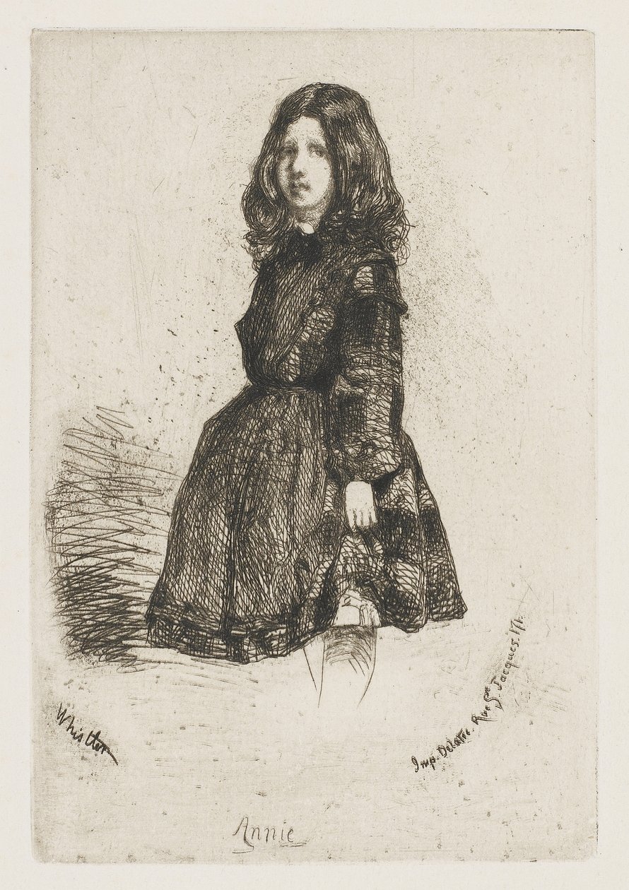 Annie, asi 1857-58 (lept na papíře) od James Abbott McNeill Whistler