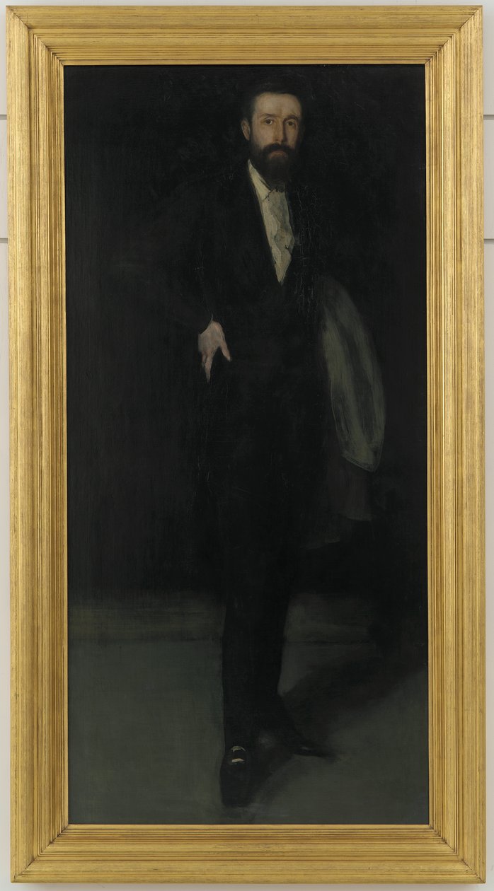 Aranžmá v černém: Portrét F.R. Leyland, kolem roku 1870 od James Abbott McNeill Whistler