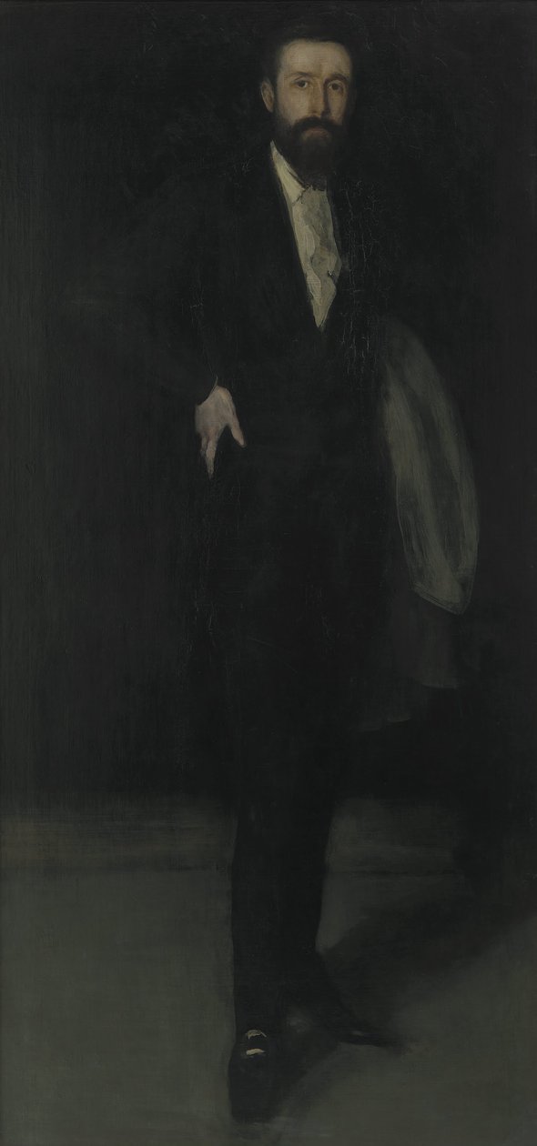Aranžmá v černém- Portrét F. R. Leylanda od James Abbott McNeill Whistler