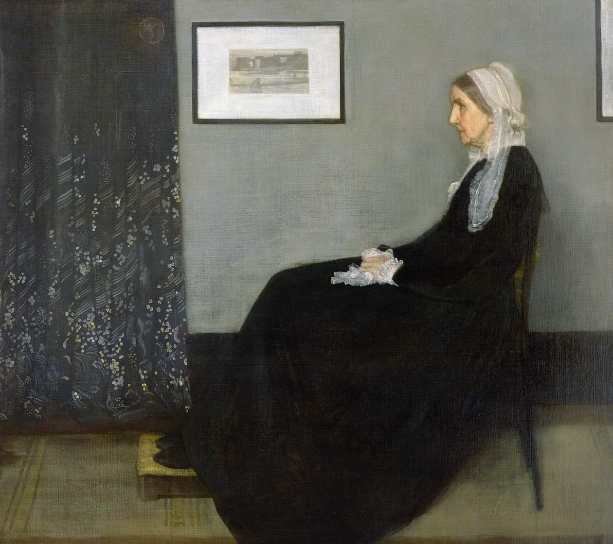 Šedočerná aranžmá č. 1 (Portrét matky umělců) od James Abbott McNeill Whistler