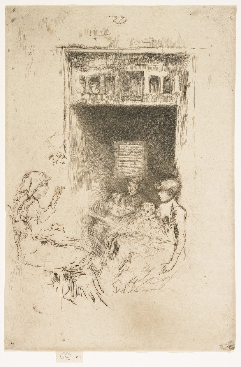 Navlékače korálků, 1879-1880 od James Abbott McNeill Whistler