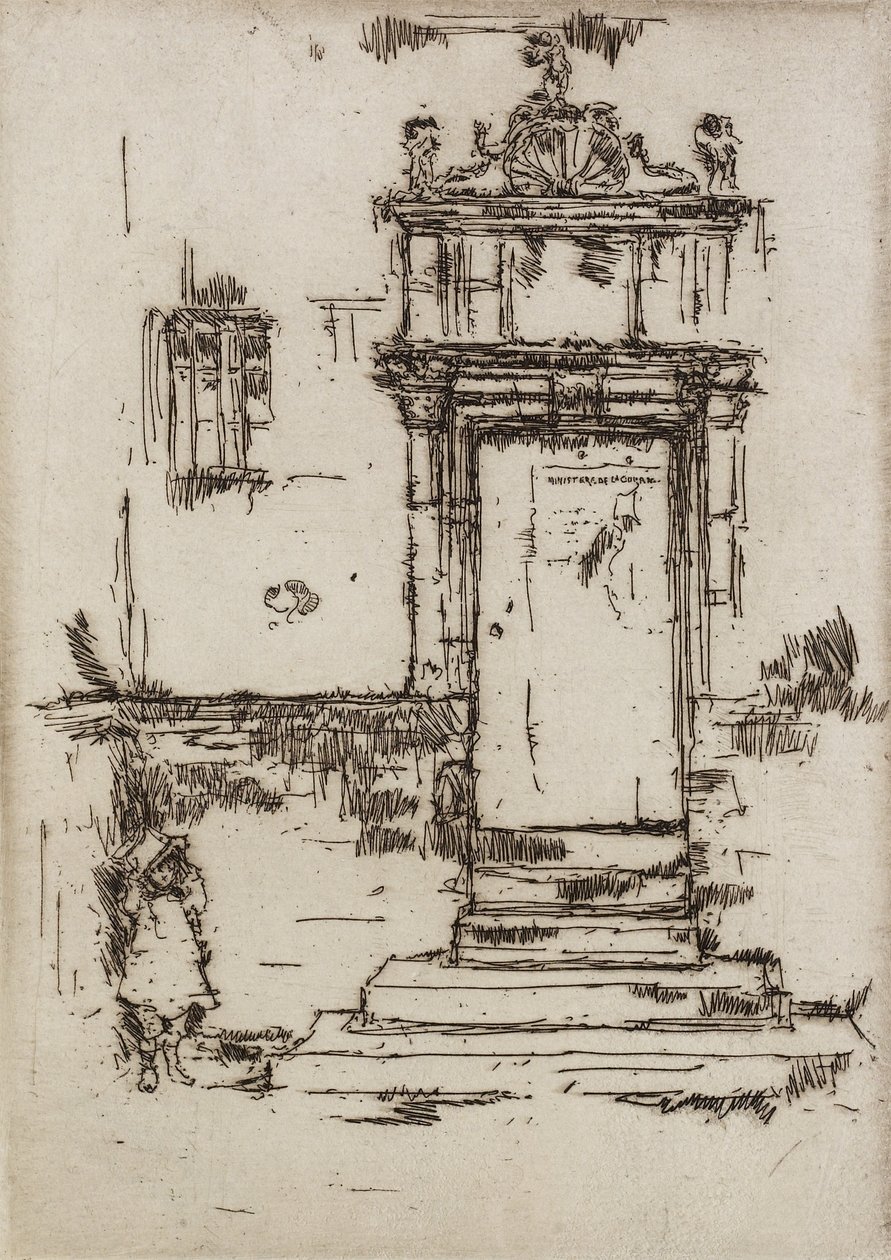 Kaple Doorway, Montresor, 1888 od James Abbott McNeill Whistler