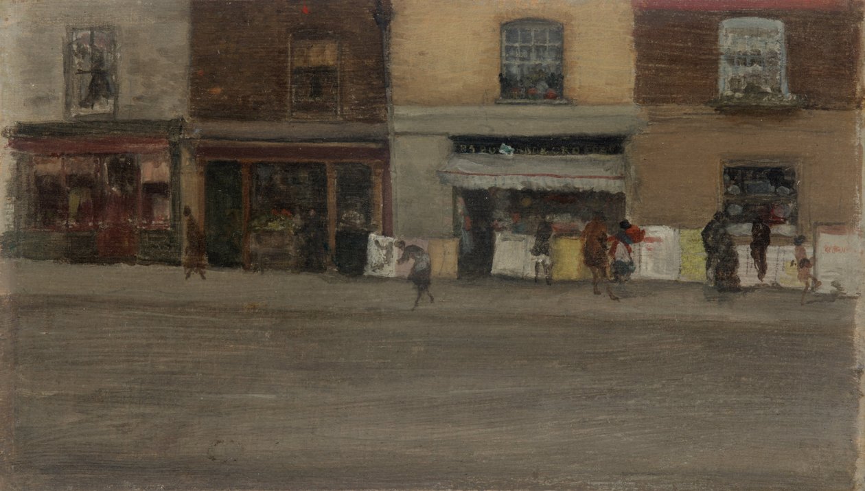 Chelsea Shops od James Abbott McNeill Whistler
