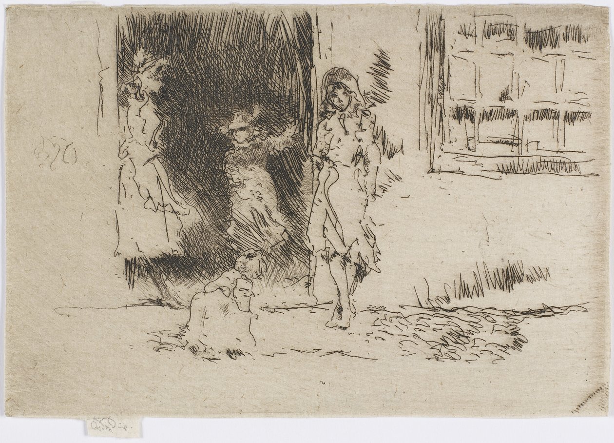 Dveře do chalupy, asi 1884-86 (lept na papíře) od James Abbott McNeill Whistler