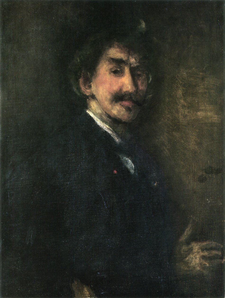 Zlato a hnědá: autoportrét od James Abbott McNeill Whistler